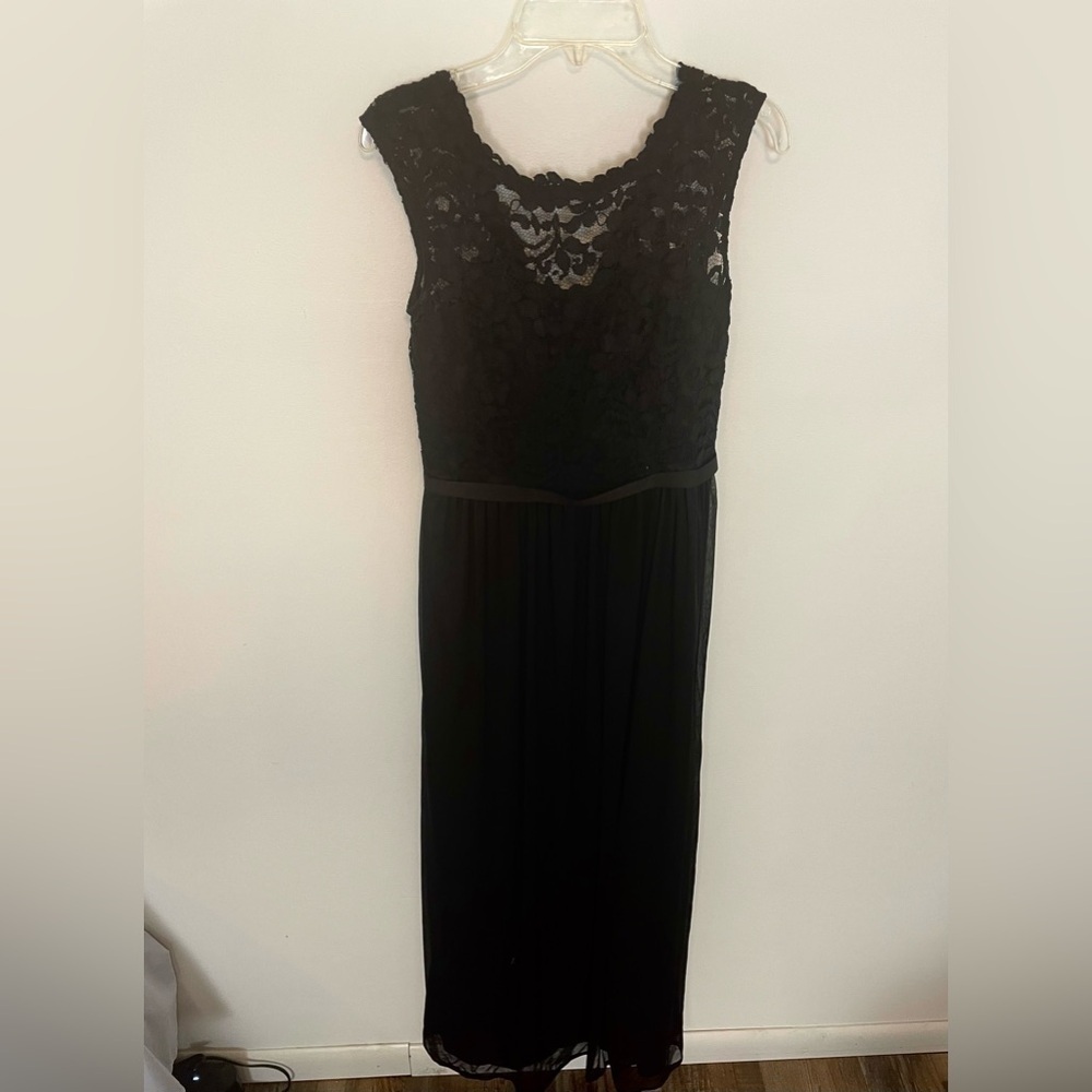 David’s Bridal Bridesmaid Dress Black 2
